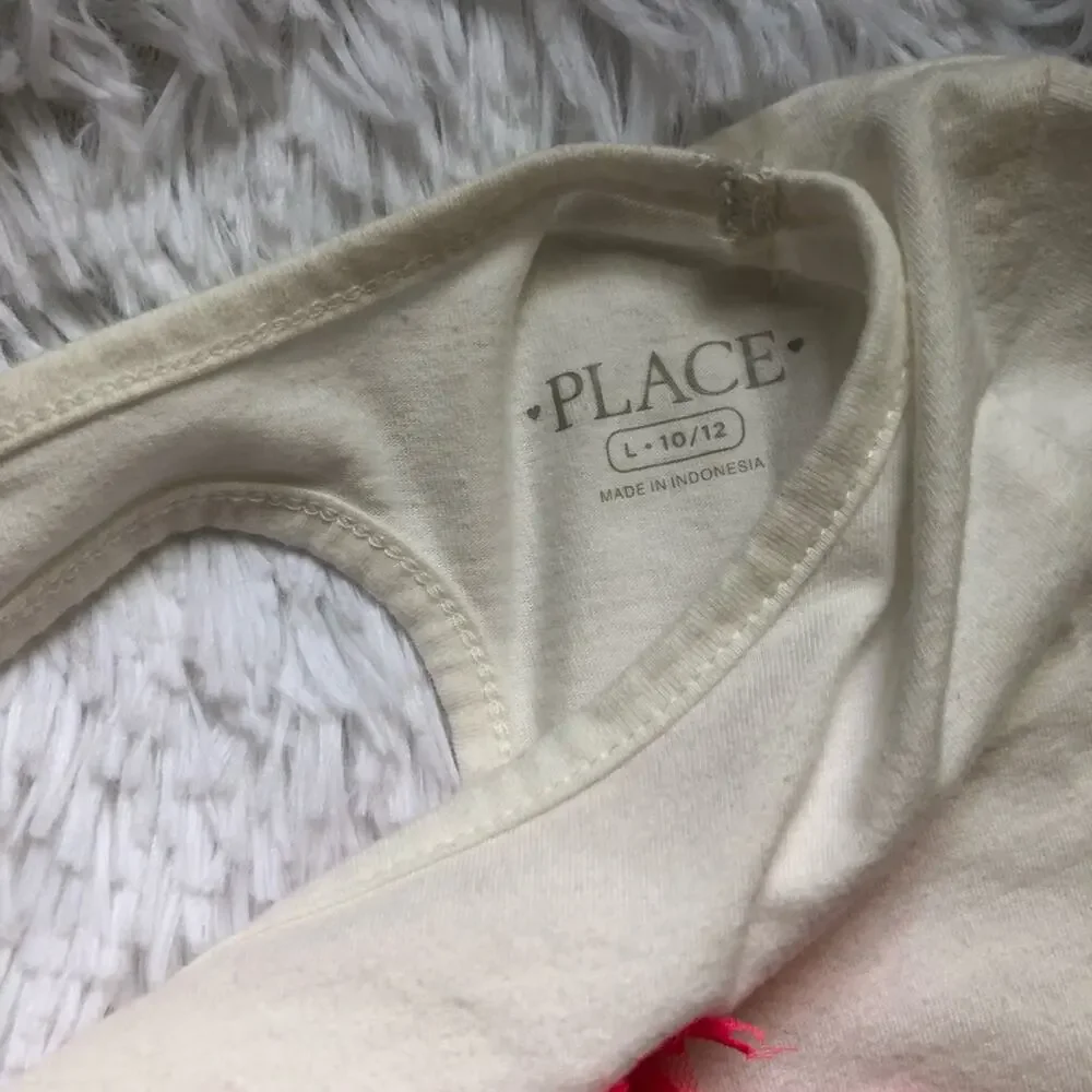 THE CHILDREN’S PLACE • Heart Ruffle Love Long Sleeve Graphic Tee